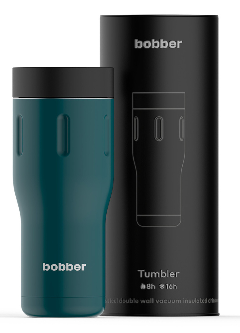

Термокружка Bobber Tumbler-470, 470 мл, корпус нержавеющая сталь и пищевой пластик/колба нержавеющая сталь, темно-бирюзовый (TUMBLER-470/TEAL), Tumbler-470