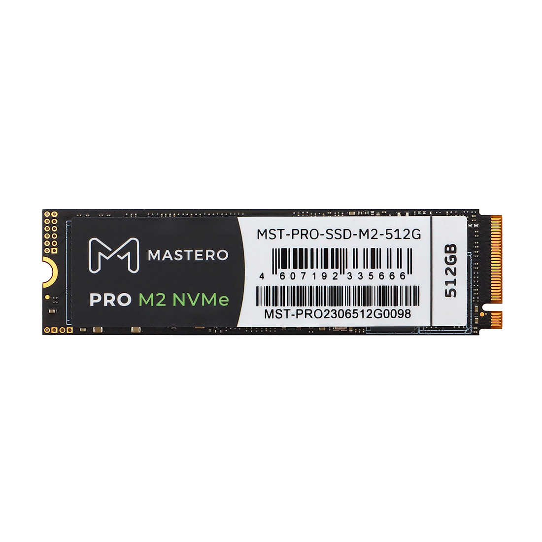 Твердотельный накопитель (SSD) Mastero 512Gb PRO, 2280, M.2, NVMe (MST-PRO-SSD-M2-512G) Retail - фото 1