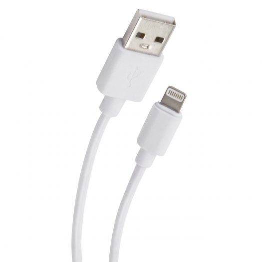 

Кабель USB-Lightning 8-pin, 3А, 1 м, белый, Red Line (УТ000029699)