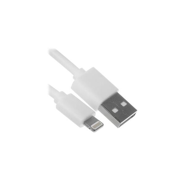 

Кабель USB-Lightning 8-pin, 3А, 1 м, белый, Red Line (УТ000033510)