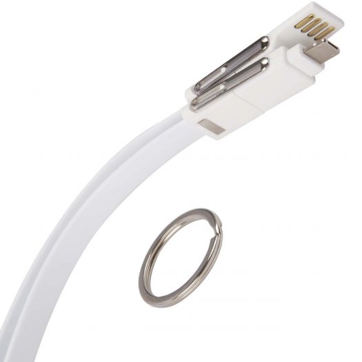 

Кабель-брелок USB-Lightning 8-pin+Micro USB+USB Type-C, 2.4А, 1 м, белый, Barn&Hollis 6 в 1 (УТ000024623)