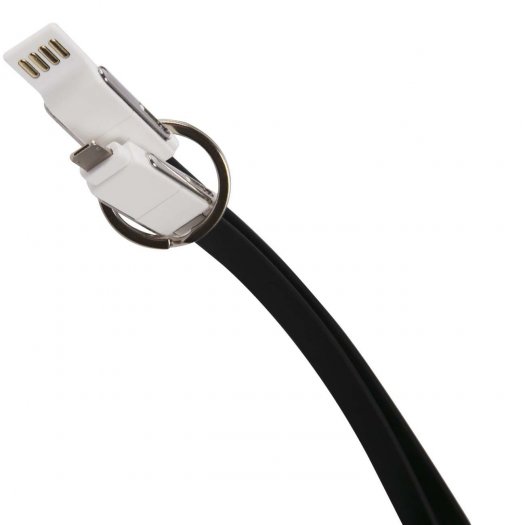 

Кабель-брелок USB-Lightning 8-pin+Micro USB+USB Type-C, 2.4А, 1 м, черный, Barn&Hollis 6 в 1 (УТ000024624)