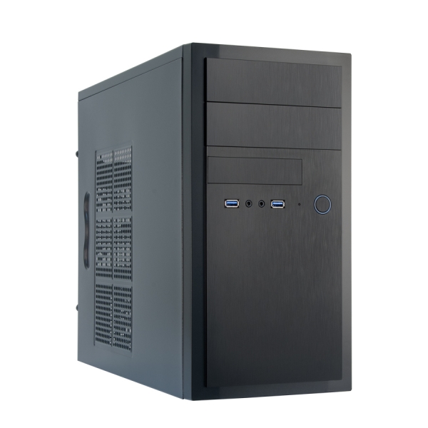 Корпус Chieftec HT-01B-OP, mATX, Mini-Tower, черный, без БП