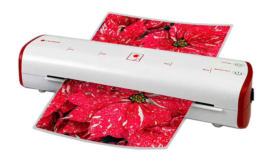 

Ламинатор ГЕЛЕОС ЛМ-А4МБК, A4, 75 мкм - 125 мкм, валов:2, горячее + холодное ламинирование, 30 см/мин., фото, белый/красный (ЛМ-А4МБК), ЛМ-А4МБК