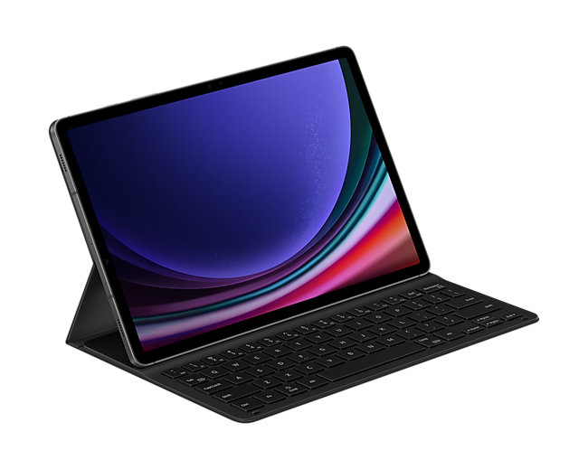

Чехол-клавиатура Samsung Book Cover Keyboard Slim для планшета Samsung Galaxy Tab S9, поликарбонат, черный (EF-DX710BBRGRU)