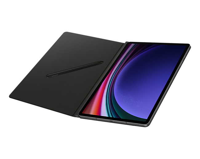 Чехол Samsung Smart Book Cover для планшета Samsung Galaxy Tab S9+, полиуретан, черный (EF-BX810PBEGRU)
