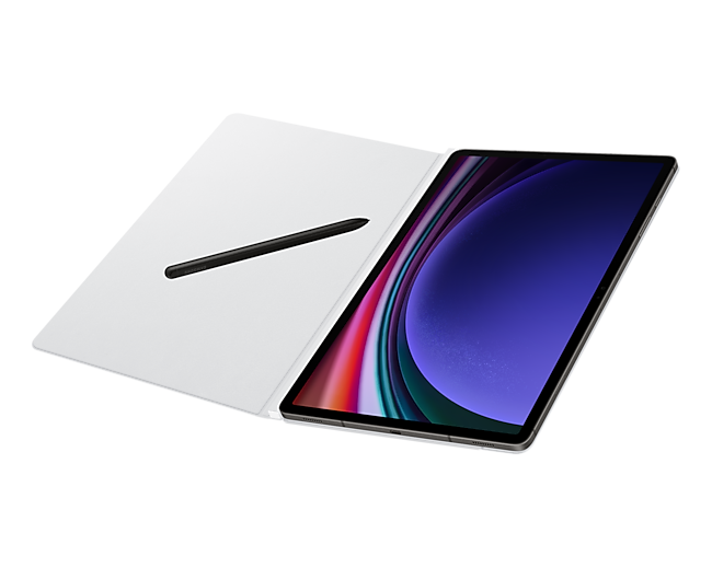 Чехол Samsung Smart Book Cover для планшета Samsung Galaxy Tab S9+, полиуретан, белый (EF-BX810PWEGRU)