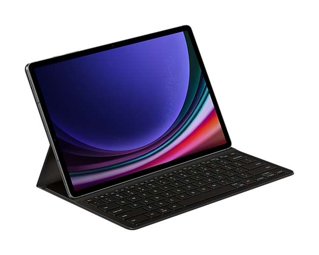 Чехол Samsung Book Cover Keyboard Slim для планшета Samsung Galaxy Tab S9+, полиуретан, черный (EF-DX810BBRGRU)