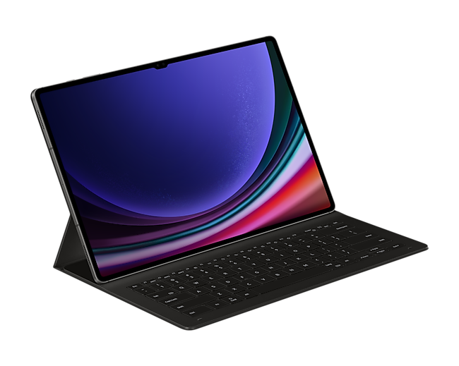 Чехол Samsung Book Cover Keyboard Slim для планшета Samsung Galaxy Tab S9 Ultra, полиуретан, черный (EF-DX910BBRGRU)
