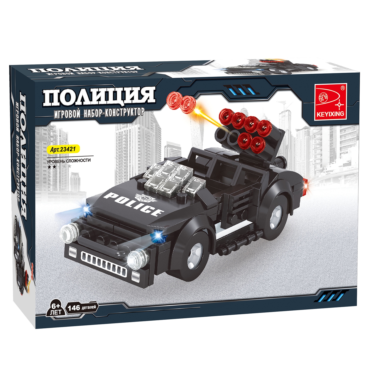 

Конструктор KEYIXING "Патруль: Боевая машина", деталей: 146 (K-23421), "Патруль: Боевая машина"