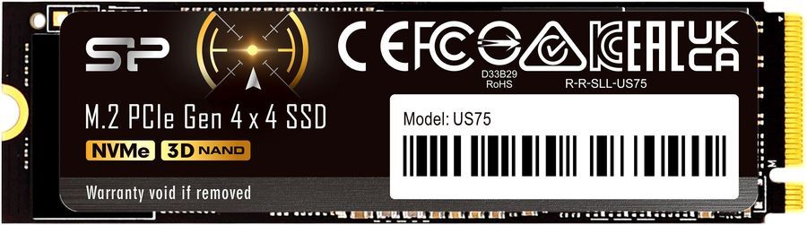 

Твердотельный накопитель (SSD) Silicon Power 2Tb US75, 2280, M.2, NVMe (SP02KGBP44US7505) Retail