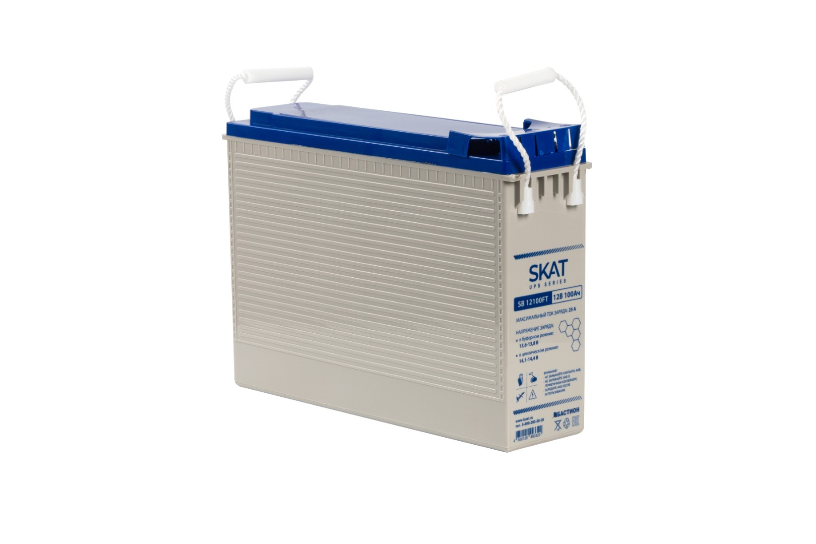 

Аккумуляторная батарея для ИБП Бастион Skat SB 12100FT, 12V, 100Ah (8979), Серый, SB 12100FT