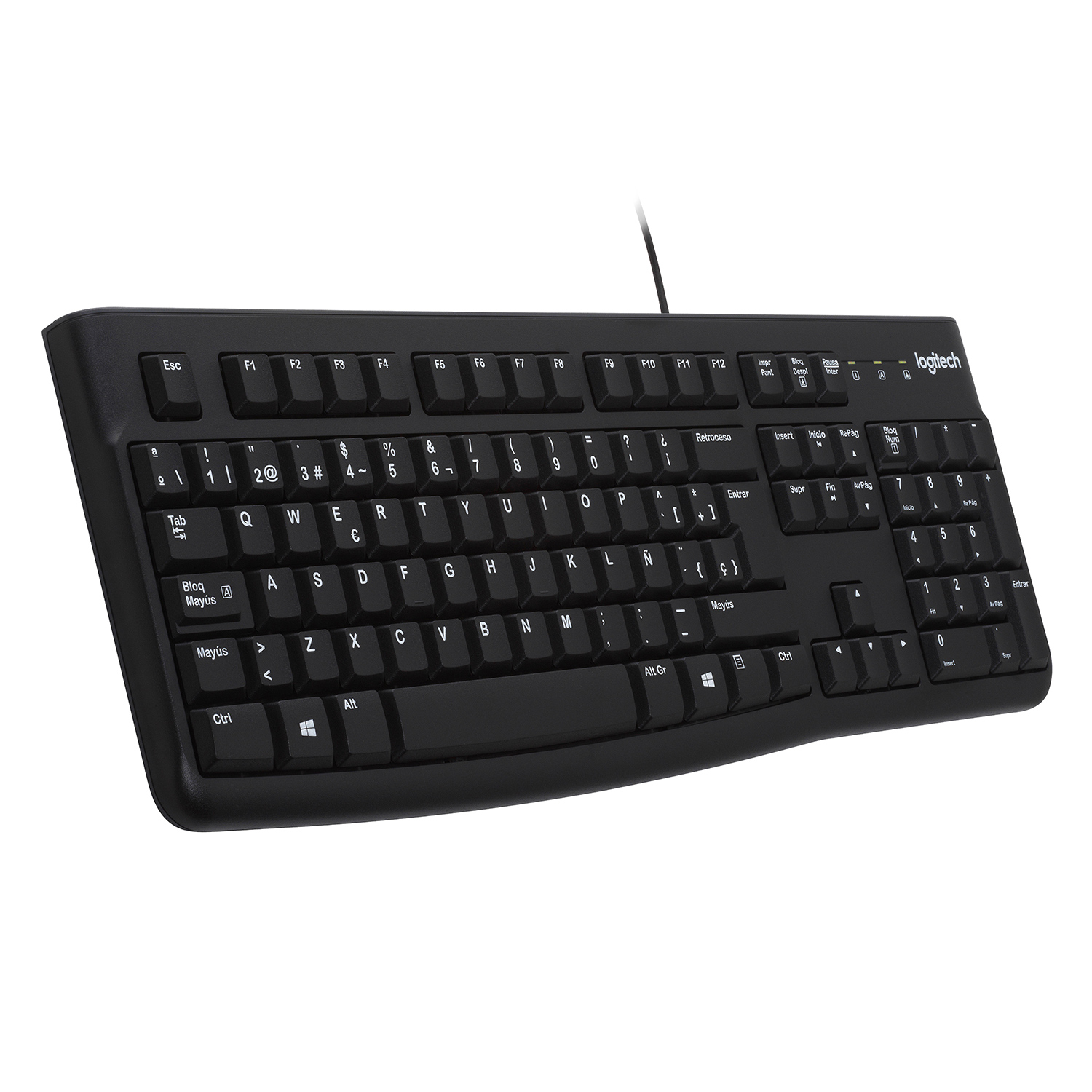 Клавиатура проводная Logitech K120, мембранная, USB, черный (920-002583) Английская раскладка!!! б/у, отказ от покупки, минимальные следы эксплуатации