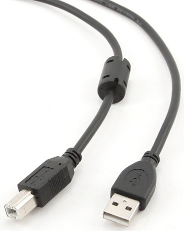

Кабель USB 2.0(Am)-USB 2.0(Bm), ферритовый фильтр, 1 м, черный, Fillum| (FL-CPro-U2-AM-BM-F1-1M)