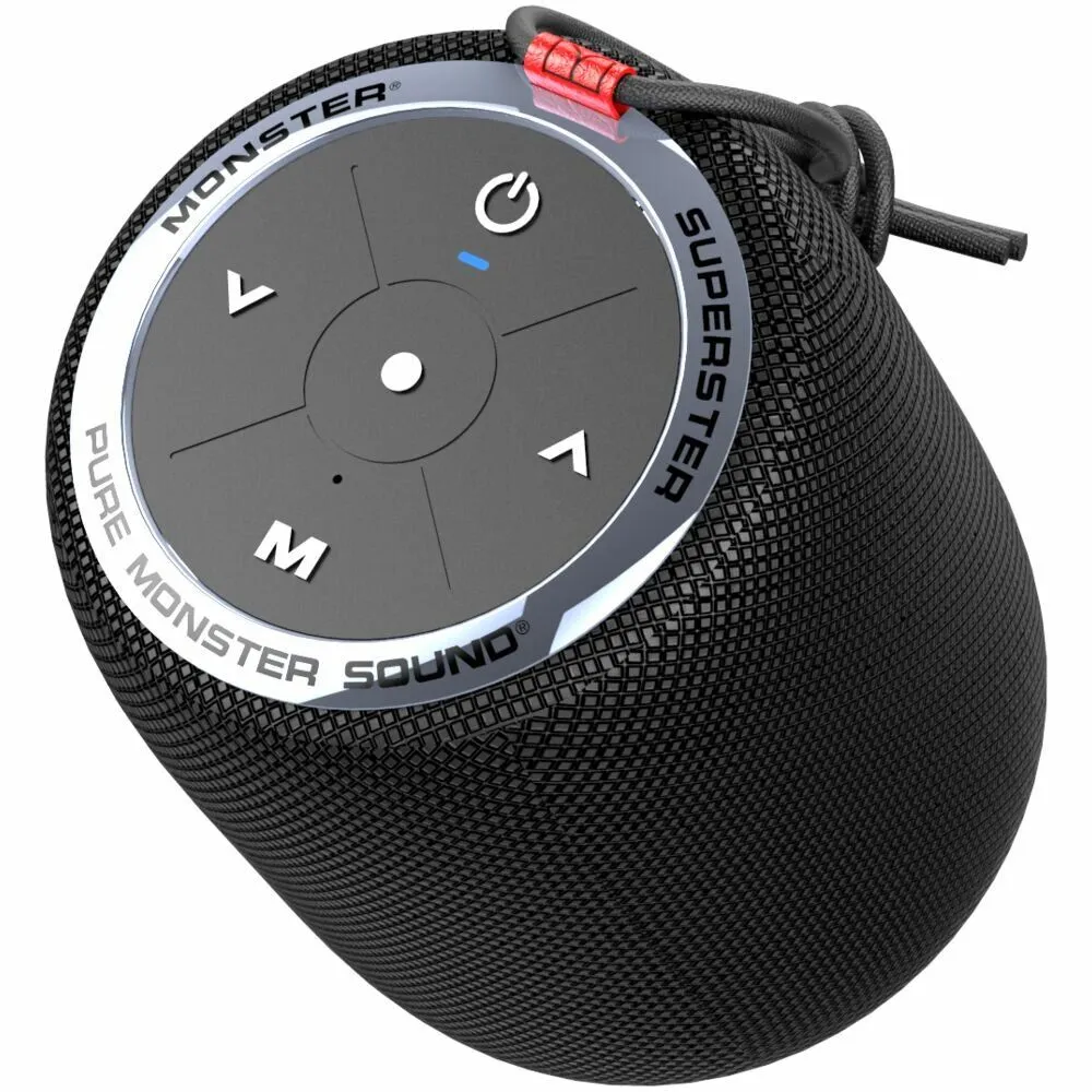 

Портативная акустика Monster SuperStar S110, 8 Вт, microSD, Bluetooth, черный (MON-MS11901), SuperStar S110