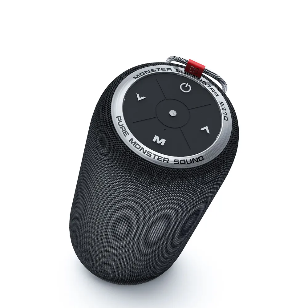 

Портативная акустика Monster SuperStar S310, 16 Вт, microSD, Bluetooth, черный (MON-MS11902), SuperStar S310