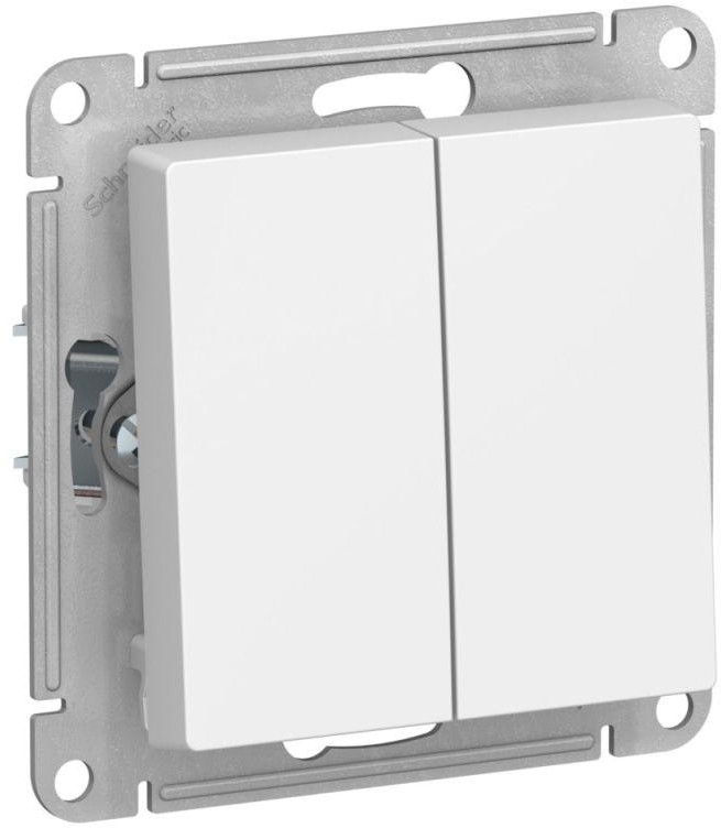 

Выключатель Schneider Electric AtlasDesign, 2кл., скрытый монтаж, в сборе, белый (ATN001351)