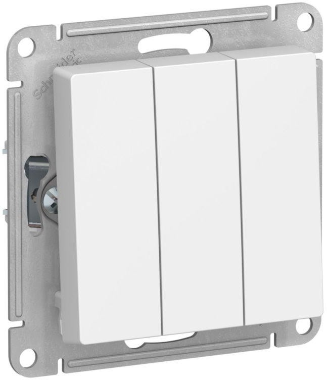 

Выключатель Schneider Electric AtlasDesign, 3кл., скрытый монтаж, в сборе, белый (ATN001331)
