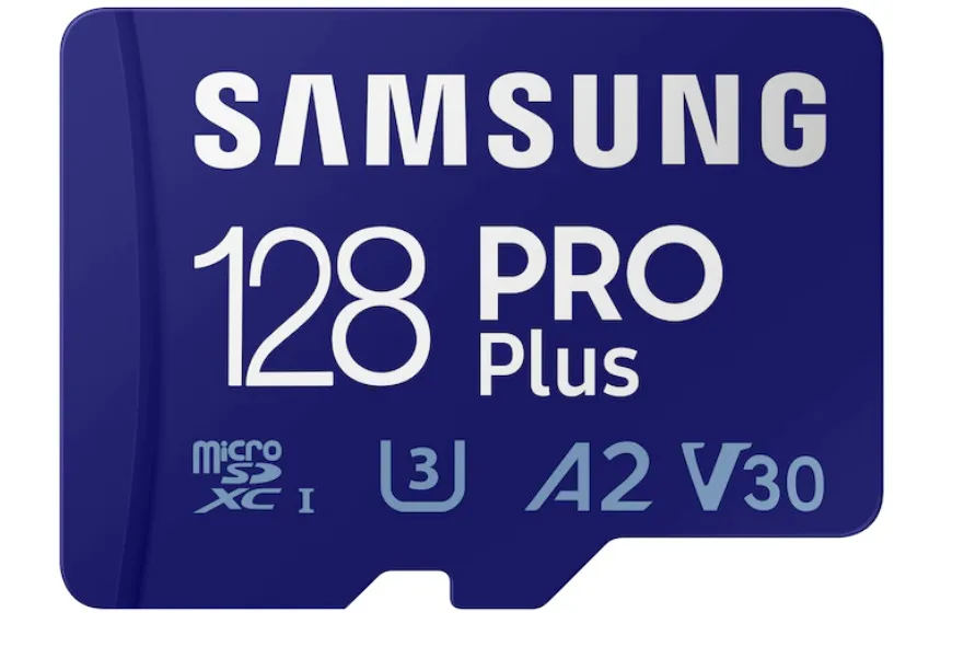 Карта памяти 128Gb microSDXC Samsung PRO PLUS Class 10 UHS-I U3 V30 A2 + адаптер (MB-MD128SA/EU)