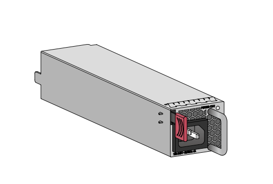 Блок питания H3C PSR250-12A1, 250W AC, черный/серебристый (PSR250-12A1), цвет черный/серебристый