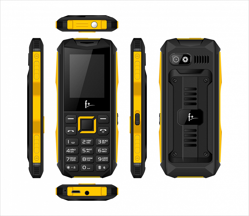 

Мобильный телефон F+ PR170, 1.77" 160x128 TFT, MediaTek MTK6261D, BT, 1xCam, 2-Sim, 800 мА·ч, micro-USB, черный/желтый (PR170 black-yellow), PR170