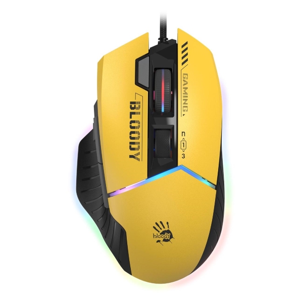 

Мышь проводная A4Tech Bloody W95 Max Sports, 12000dpi, оптическая светодиодная, USB, желтый (W95 MAX SPORTS LIME), Bloody W95 Max Sports