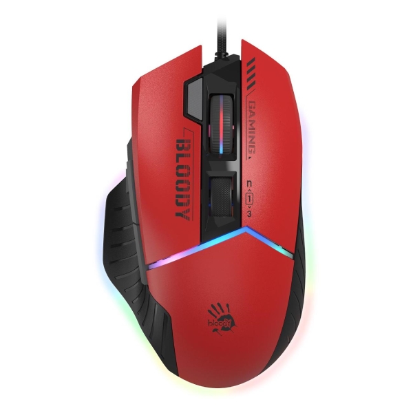 Мышь проводная A4Tech Bloody W95 Max Sports, 12000dpi, оптическая светодиодная, USB, красный (W95 MAX SPORTS RED)