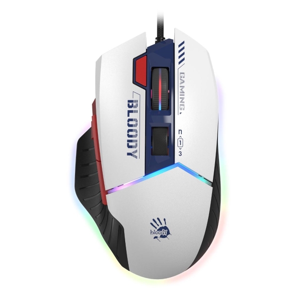 

Мышь проводная A4Tech Bloody W95 Max Sports, 12000dpi, оптическая светодиодная, USB, белый (W95 MAX SPORTS NAVY), Bloody W95 Max Sports