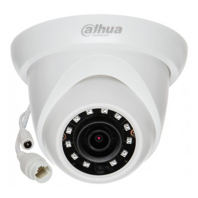 IP-камера DAHUA IPC-HDW1230SP-0280B-S5 2.8 мм, уличная, купольная, 2Мпикс, CMOS, до 1920x1080, до 25 кадров/с, ИК подсветка 30м, POE, -40 °C/+60 °C, белый (DH-IPC-HDW1230SP-0280B-S5) - фото 1