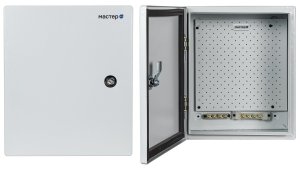 Шкаф электротехнический настенный 290x180 мм, металл, серый, Телеком-Мастер Мастер 1 У (Мастер 1 У)