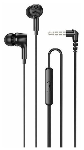 

Проводная гарнитура Hoco M102, Jack 3.5 мм., черный (6931474788498), M102