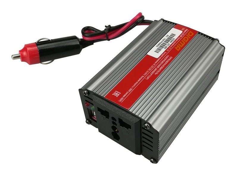 

Преобразователь напряжения Digma DCI-200 200 Вт, 220В, серебристый (DCI-200), DCI-200