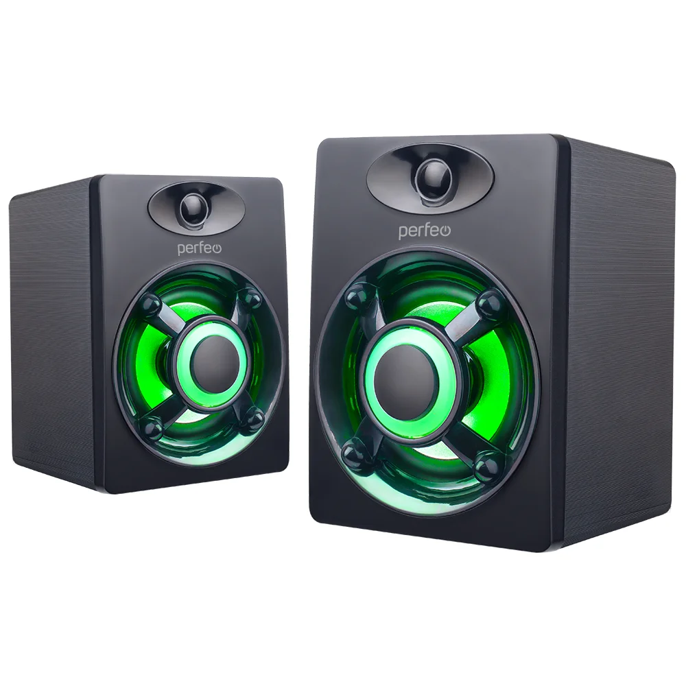 

Акустика 2.0 Perfeo Oreol, 6 Вт, подсветка, черный (PF_A4440), Oreol