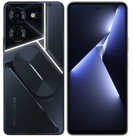 

Смартфон Tecno POVA 5 Pro, 6.78" 1080x2460 IPS, MediaTek Dimensity 6080, 8Gb RAM, 256Gb, 3G/4G/5G, NFC, Wi-Fi, BT, 2xCam, 2-Sim, 5000 мА⋅ч, USB Type-C, Android 13, черный (LH8n 256+8 Dark Illusion), POVA 5 Pro