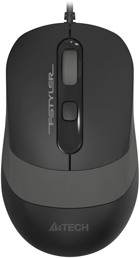 

Мышь проводная A4Tech Fstyler FM10ST , 1600dpi, оптическая светодиодная, USB, черный/серый (FM10ST GREY), Fstyler FM10ST