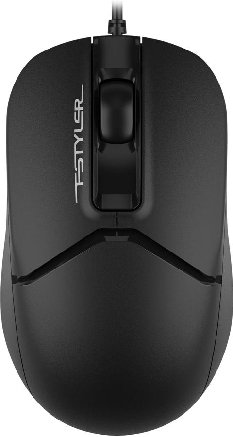 

Мышь проводная A4Tech Fstyler FM12T, 1200dpi, оптическая светодиодная, USB, черный (FM12T BLACK), Fstyler FM12T