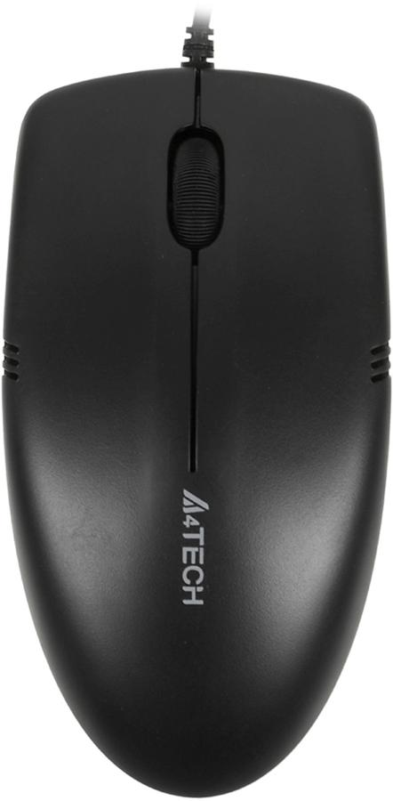 

Мышь проводная A4Tech OP-530NUS, 1200dpi, оптическая светодиодная, USB, черный (OP-530NUS), OP-530NUS