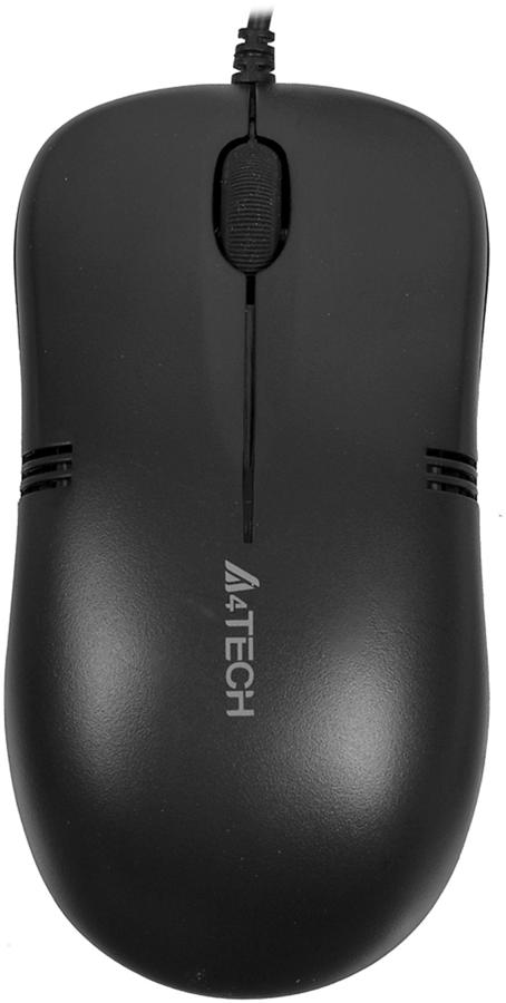 

Мышь проводная A4Tech OP-560NUS, 1200dpi, оптическая светодиодная, USB, черный (OP-560NUS), OP-560NUS