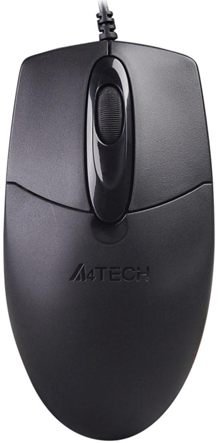 

Мышь проводная A4Tech OP-720S, 1200dpi, оптическая светодиодная, USB, черный (OP-720S), OP-720S