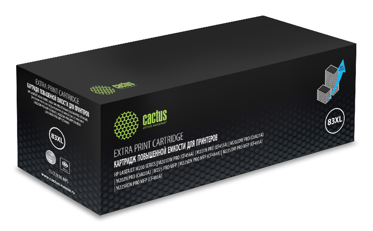 

Набор картриджей лазерный Cactus CS-CF283XL-MPS-4 (83X/CF283X), черный, 3000 страниц, 4 шт., совместимый для LJ Pro M225dn/M201/M202