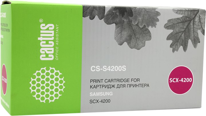 

Набор картриджей лазерный Cactus CS-S4200S-2 (MLT-S4200S), черный, 3000 страниц, 2 шт., совместимый для Samsung SCX-4200