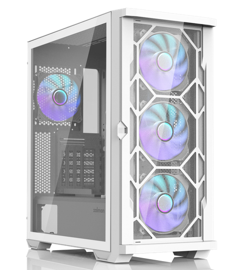 Корпус Zalman Z10 DUO White, ATX, Midi-Tower, 2xUSB 3.0, USB Type-C, RGB подсветка, белый, без БП (Z10 DUO White)