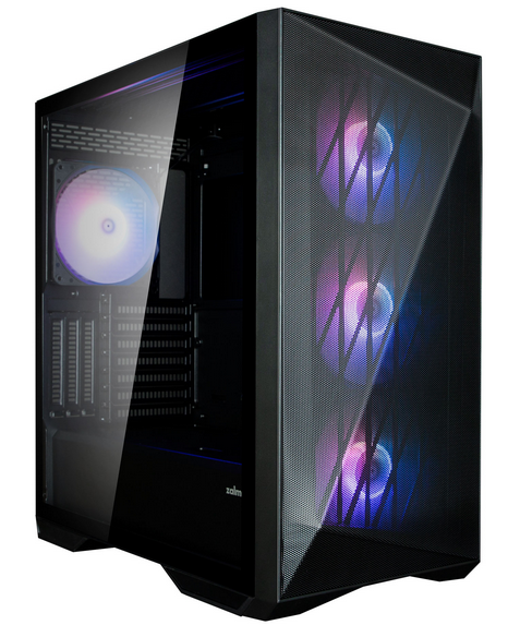 Корпус Zalman Z9 Iceberg MS Black, EATX, Midi-Tower, 2xUSB 3.0, USB Type-C, RGB подсветка, черный, без БП (Z9 Iceberg MS Black)