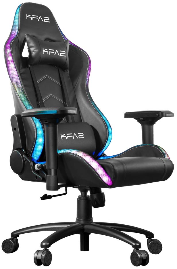 Кресло игровое KFA2 Gaming 01 RGB SE, черный (RK01P4DBY2)