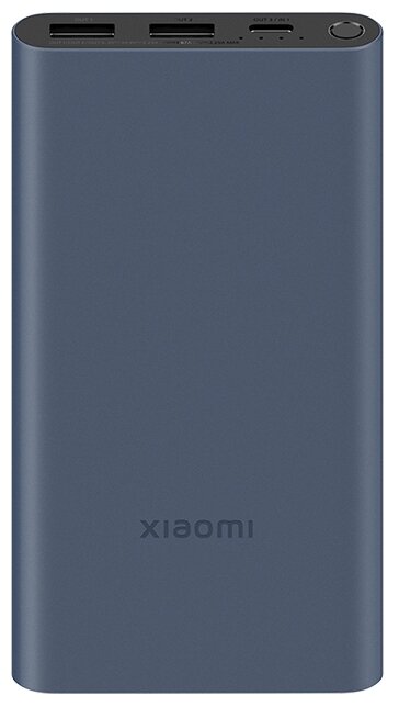 

Портативный аккумулятор (Powerbank) Xiaomi 22.5W, 10000 мА·ч, 3xUSB, 3А, Type-C, QC, синий/черный (PB100DPDZM/BHR5884GL), 22.5W