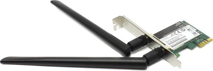 Адаптер Wi-Fi D-link DWA-582, 802.11a/b/g/n/ac, 2.4 / 5 ГГц, до 1.17 Гбит/с, 18 дБм, PCI-E, внешних антенн: 2x5 дБи (DWA-582/RU/B1A) б/у, без оригинальной упаковки