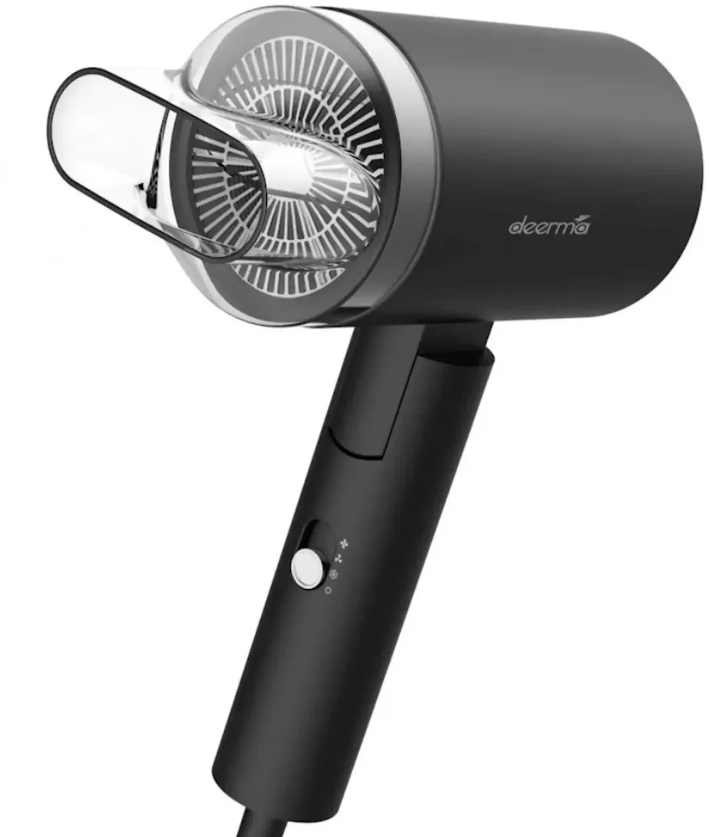 

Фен Deerma DEM-CF40W-B 1.8 кВт, режимов: 2, насадок: 1, черный (DEM-CF40W-B), DEM-CF40W-B