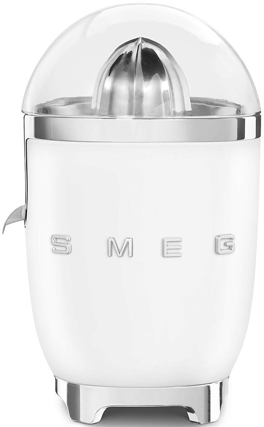 

Соковыжималка для цитрусовых SMEG Стиль 50-х CJF01WHMEU 70 Вт, белый (CJF01WHMEU), CJF01WHMEU