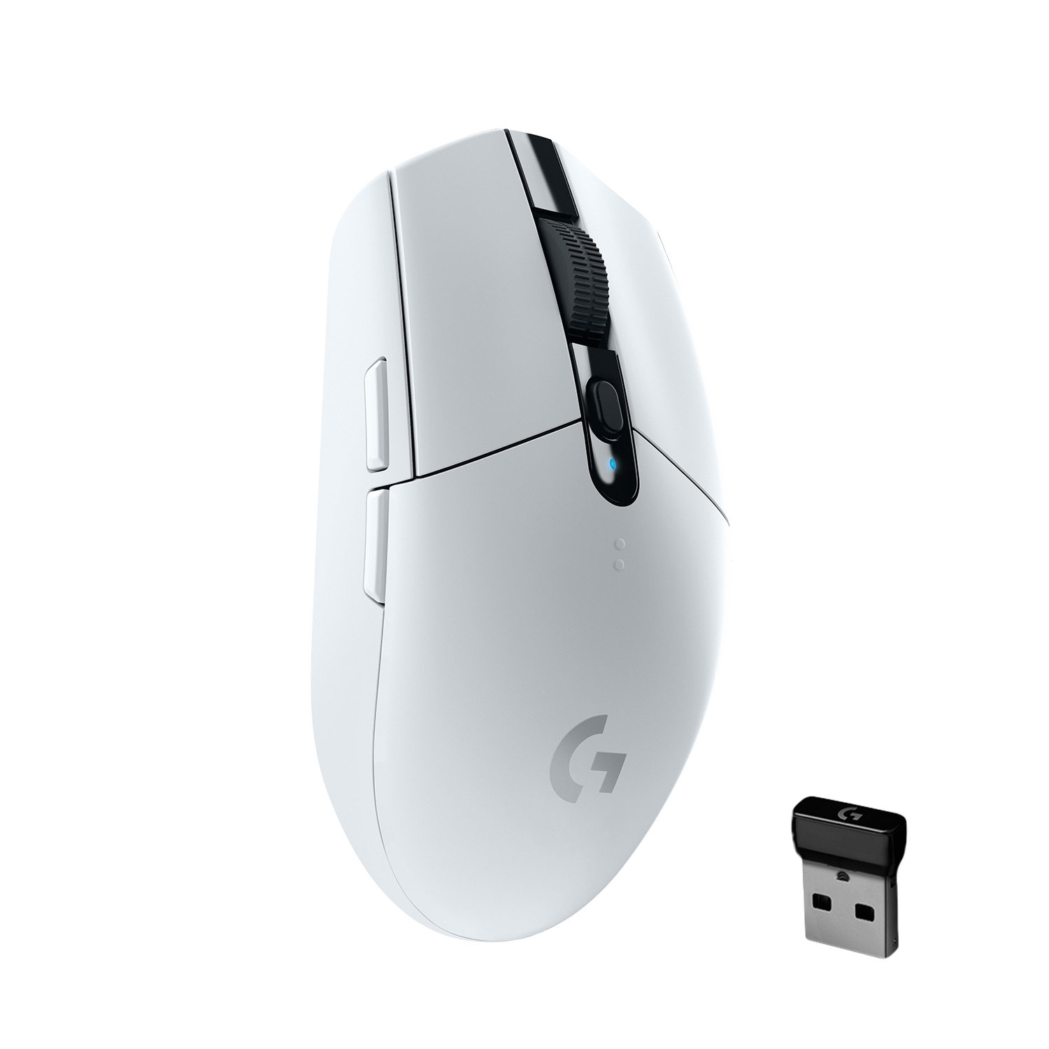 Мышь беспроводная Logitech G305 Lighspeed, 12000dpi, оптическая светодиодная, USB, белый (910-005291) б/у, следы эксплуатации, комплект: мышь, адаптер, документация, коробка