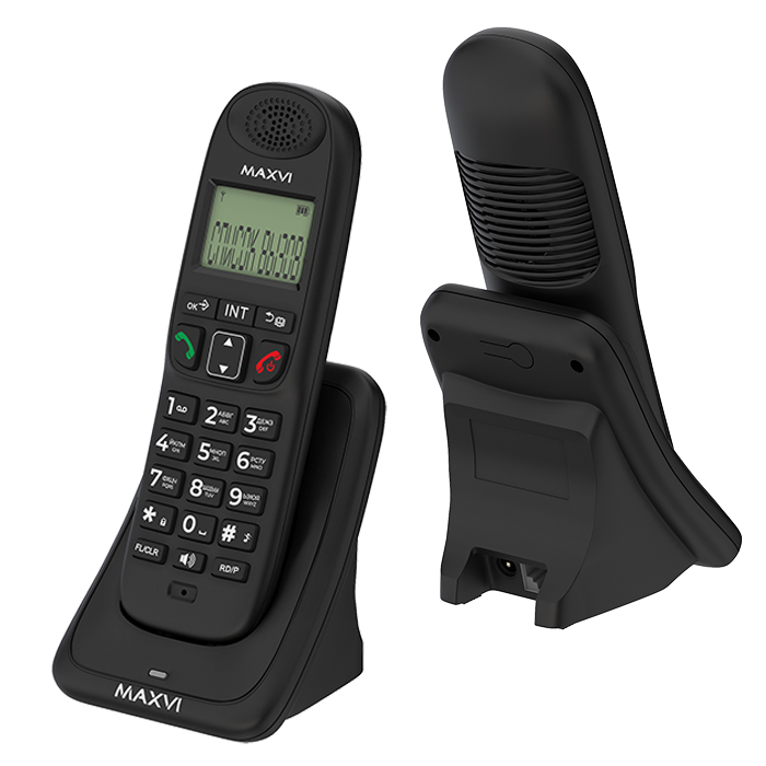 

Радиотелефон Maxvi AM-01, DECT, АОН, черный (AM-01 black), AM-01